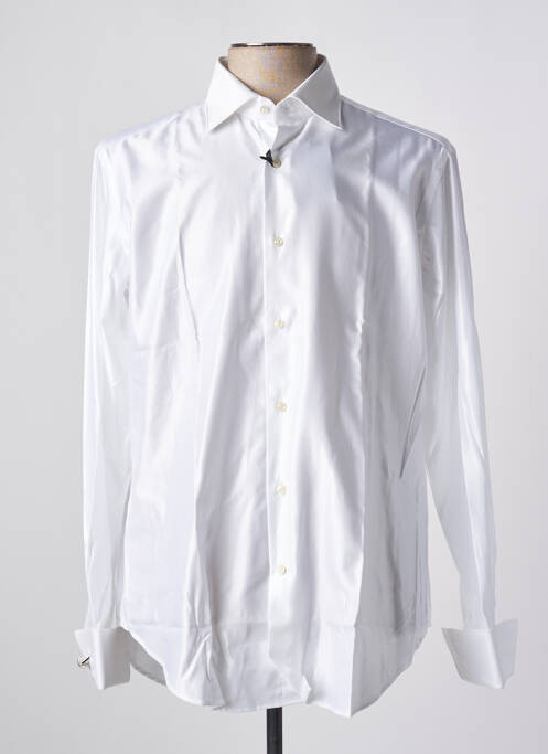 Chemise manches longues blanc CARLO PIGNATELLI pour homme