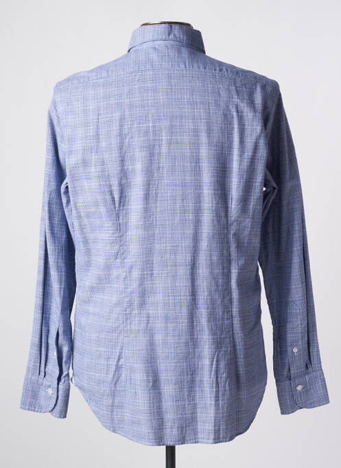 Chemise manches longues bleu BAGUTTA pour homme