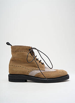 Bottines/boots nubuck talon bas beige ELEVENTY homme