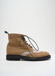 Bottines/boots nubuck talon bas beige ELEVENTY homme