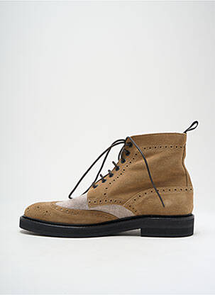 Bottines/boots nubuck talon bas beige ELEVENTY homme