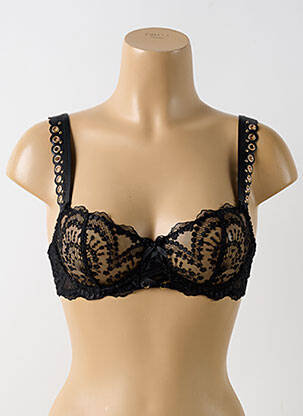 Soutien-gorge effet matière satinée haut soutien-gorge emboitant noir AUBADE femme