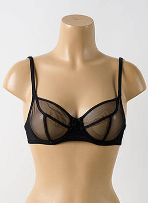 Soutien-gorge effet matière satinée haut soutien-gorge emboitant noir AUBADE femme