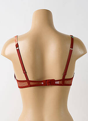 Soutien-gorge effet matière satinée haut soutien-gorge emboitant marron AUBADE femme