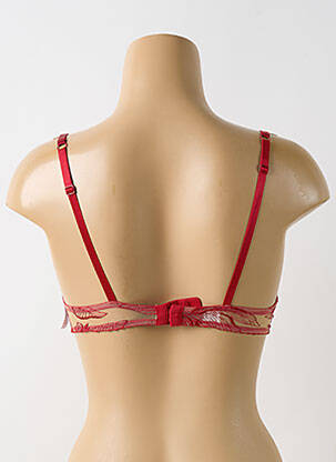 Soutien-gorge effet matière satinée haut soutien-gorge avec mousse de rembourrage amovible rouge AUBADE femme