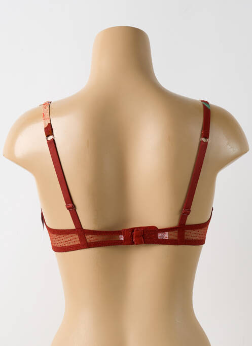 Soutien-gorge effet matière satinée haut soutien-gorge emboitant marron AUBADE femme
