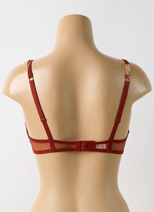 Soutien-gorge effet matière satinée haut soutien-gorge emboitant marron AUBADE femme
