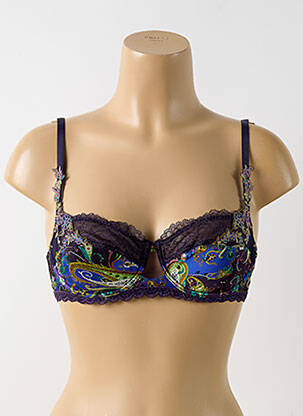 Soutien-gorge effet matière satinée haut soutien-gorge emboitant violet LISE CHARMEL femme