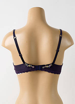 Soutien-gorge effet matière satinée haut soutien-gorge emboitant violet LISE CHARMEL femme