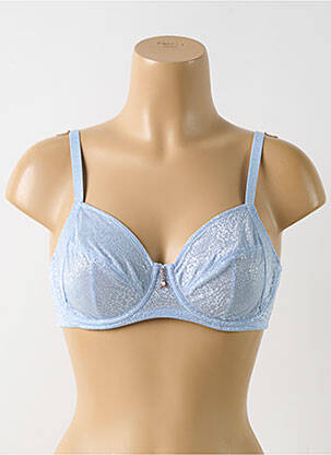 Soutien-gorge effet matière satinée haut soutien-gorge emboitant bleu PRIMADONNA femme