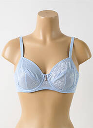 Soutien-gorge effet matière satinée haut soutien-gorge emboitant bleu PRIMADONNA femme