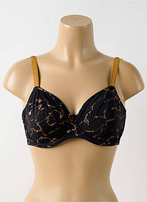 Soutien-gorge effet matière satinée haut soutien-gorge emboitant noir MARIE JO femme