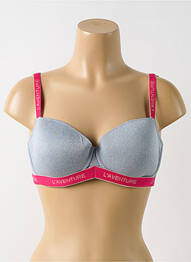 Soutien-gorge effet matière satinée haut soutien-gorge moulé gris MARIE JO femme