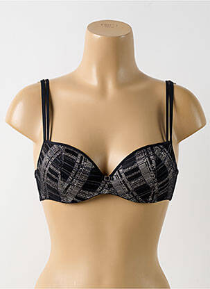 Soutien-gorge effet matière satinée haut soutien-gorge emboitant noir MARIE JO femme