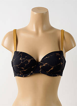 Soutien-gorge effet matière satinée haut soutien-gorge emboitant noir MARIE JO femme