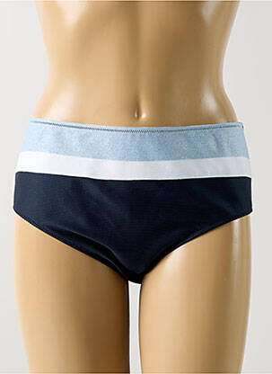 Bas de maillot de bain effet matière satinée culotte bleu MARIE JO femme