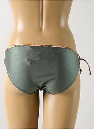 Bas de maillot de bain effet matière satinée culotte vert MARIE JO femme
