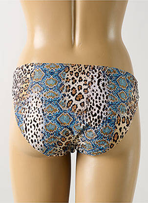 Bas de maillot de bain tissage satiné culotte bleu MARIE JO femme