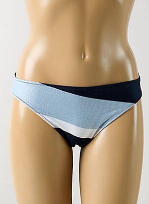 Bas de maillot de bain effet matière satinée culotte bleu MARIE JO femme