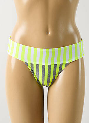 Bas de maillot de bain tissage satiné culotte jaune ANDRES SARDA femme