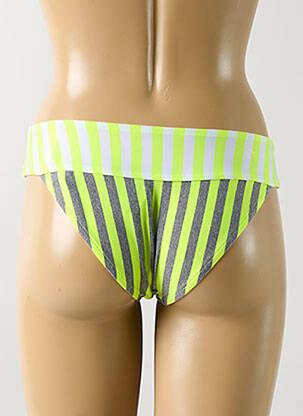 Bas de maillot de bain tissage satiné culotte jaune ANDRES SARDA femme