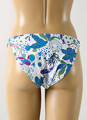Bas de maillot de bain tissage satiné culotte bleu SIMONE PERELE femme