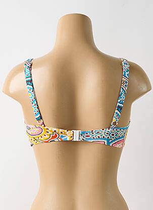 Haut de maillot de bain stretch haut soutien-gorge balconnet bleu EMPREINTE femme