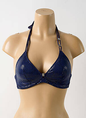 Haut de maillot de bain stretch haut triangles bleu MARIE JO femme