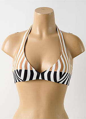 Haut de maillot de bain stretch haut soutien-gorge balconnet beige ANDRES SARDA femme