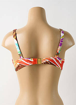 Haut de maillot de bain stretch haut soutien-gorge moulé blanc LISE CHARMEL femme