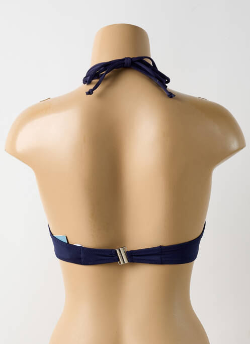 Haut de maillot de bain fermeture liens à nouer haut triangles bleu MARIE JO femme