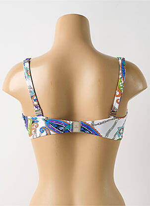 Haut de maillot de bain stretch haut soutien-gorge emboitant bleu LISE CHARMEL femme