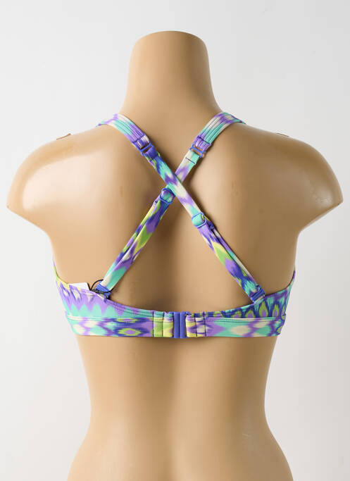 Haut de maillot de bain stretch haut soutien-gorge emboitant violet PRIMADONNA femme
