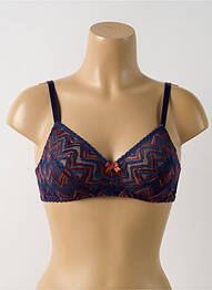 Soutien-gorge sans armature haut soutien-gorge emboitant bleu ANTIGEL femme