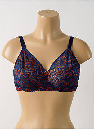 Soutien-gorge sans armature haut soutien-gorge emboitant bleu ANTIGEL femme