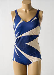 Maillot de bain 1 pièce imprimé fantaisie haut soutien-gorge moulé bleu TRIUMPH femme