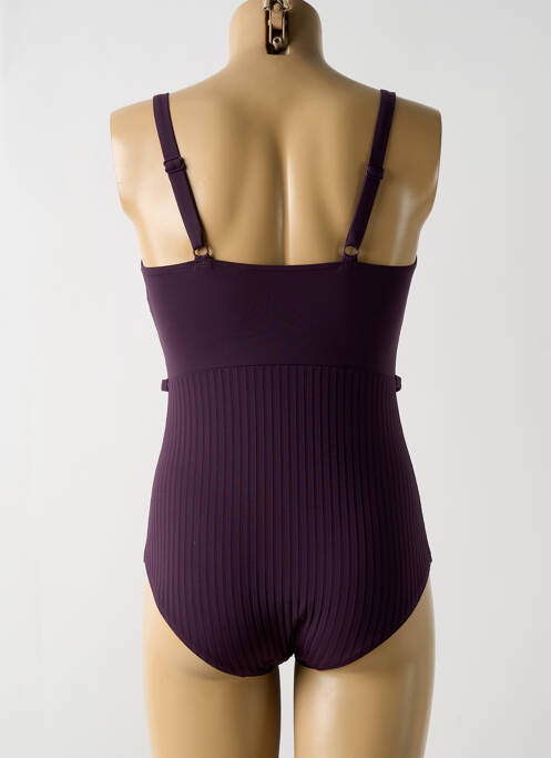 Maillot de bain 1 pièce violet EMPREINTE pour femme