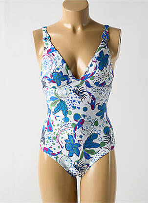 Maillot de bain 1 pièce haut soutien-gorge emboitant haut soutien-gorge emboitant blanc SIMONE PERELE femme