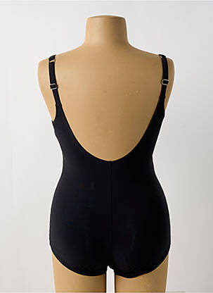 Maillot de bain 1 pièce effet matière satinée haut soutien-gorge moulé noir TRIUMPH femme