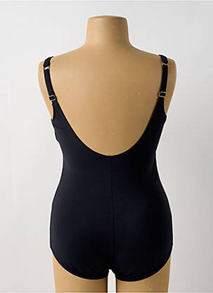 Maillot de bain 1 pièce effet matière satinée haut soutien-gorge moulé noir TRIUMPH femme