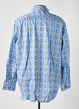 Chemise manches longues manches longues bleu CASAMODA homme