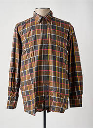 Chemise manches longues manches longues marron JUMFIL homme