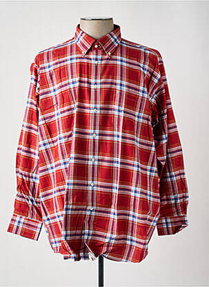 Chemise manches longues rouge BEN GREEN pour homme