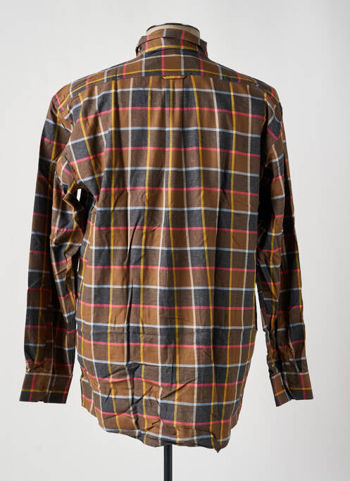 Chemise manches longues poignets boutonnés marron JUMFIL homme