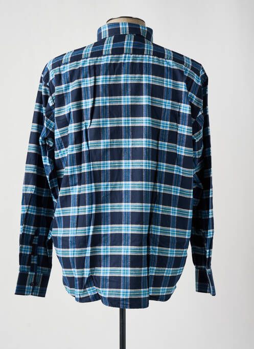 Chemise manches longues bleu CAP 10 TEN pour homme