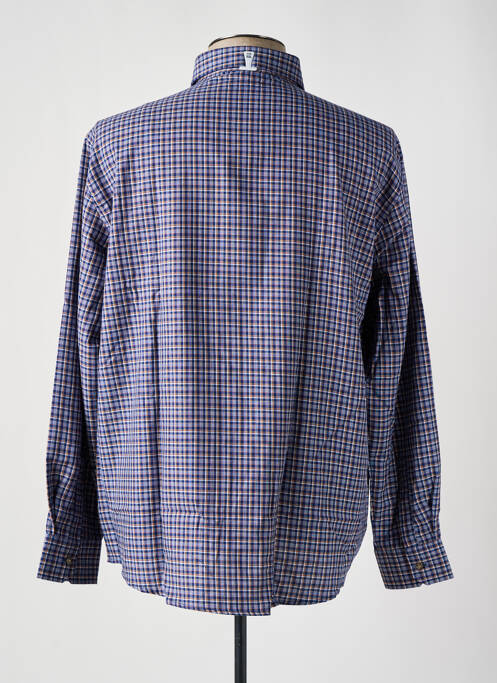 Chemise manches longues bleu SEA BARRIER pour homme