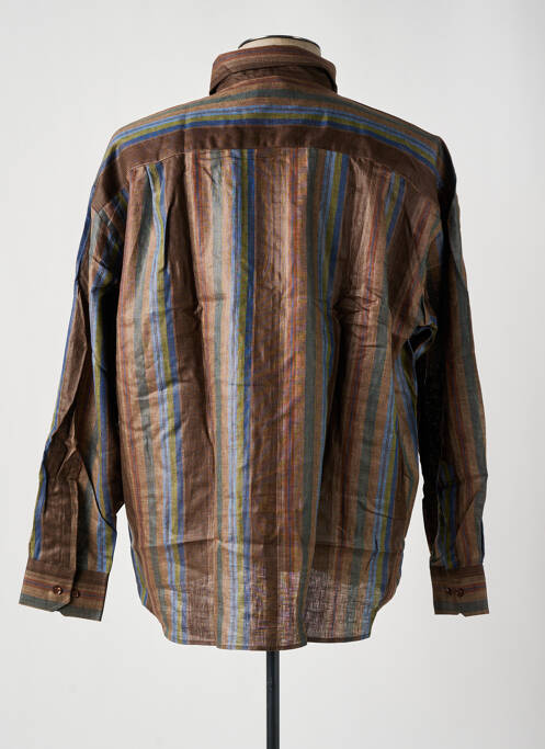 Chemise manches longues marron JUMFIL pour homme