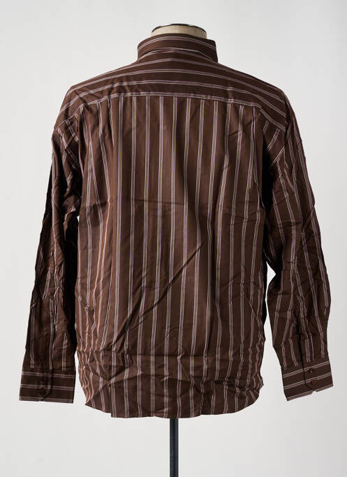 Chemise manches longues marron JUMFIL pour homme