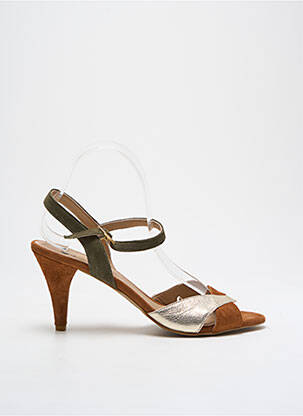 Sandales/Nu pieds vert COR BY ANDY pour femme
