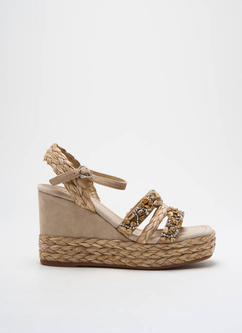 Espadrilles beige ALMA EN PENA pour femme